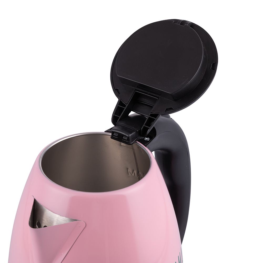 Bollitore elettrico 1,8 lt in acciaio inox, rosa, more amor