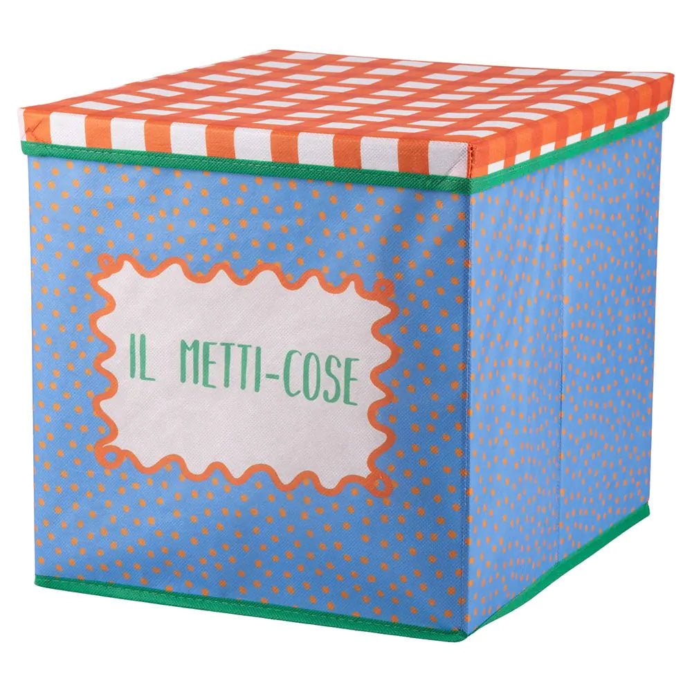 Cubo contenitore multiuso con coperchio