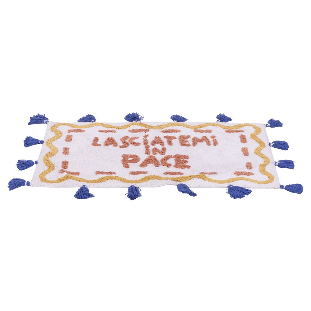 Tappeto bagno in cotone con nappine more amor