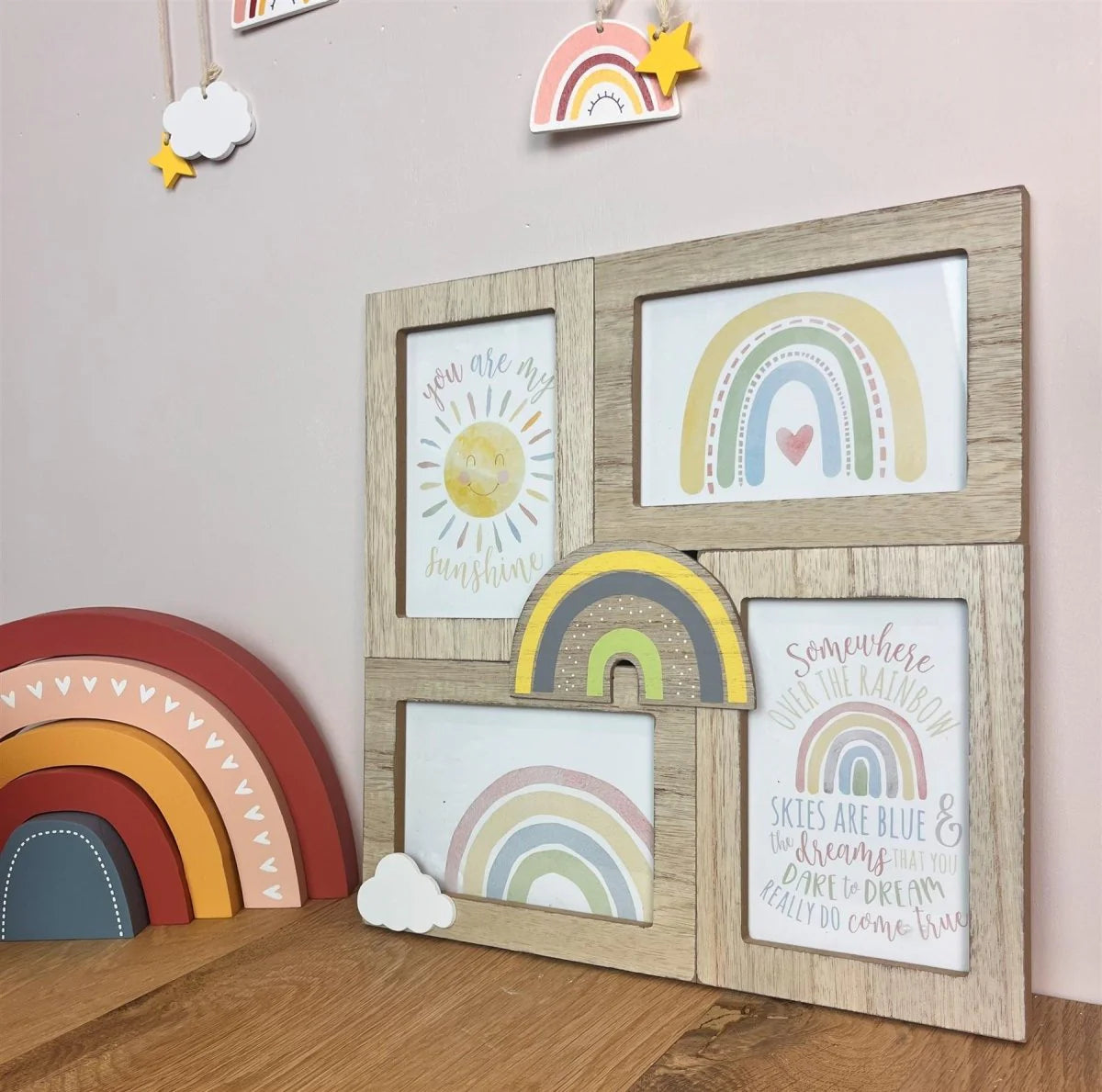 Cornice multipla da parete Rainbow