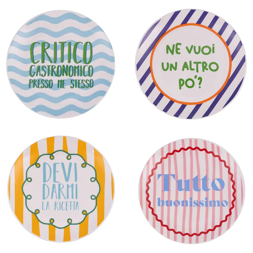 Set 4 Piattini Colorati