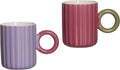 Tazza Mug a coste con manico rotondo