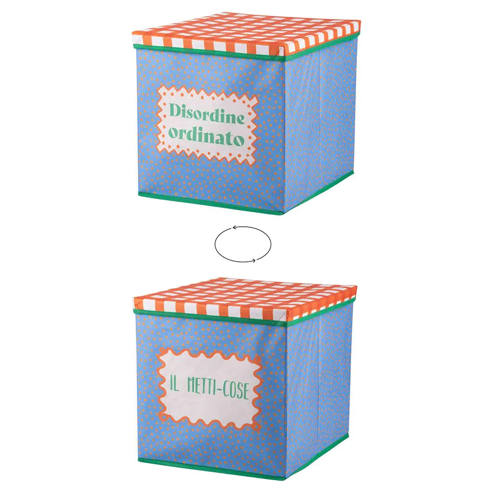 Cubo contenitore multiuso con coperchio