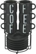 Set 6 tazzine caffè con stand Bigismore