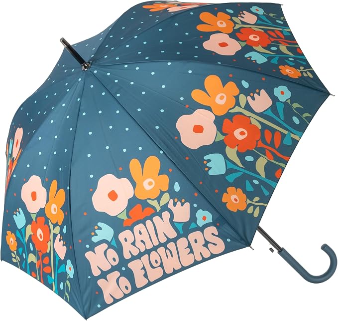 Ombrello "No rain no flowers"