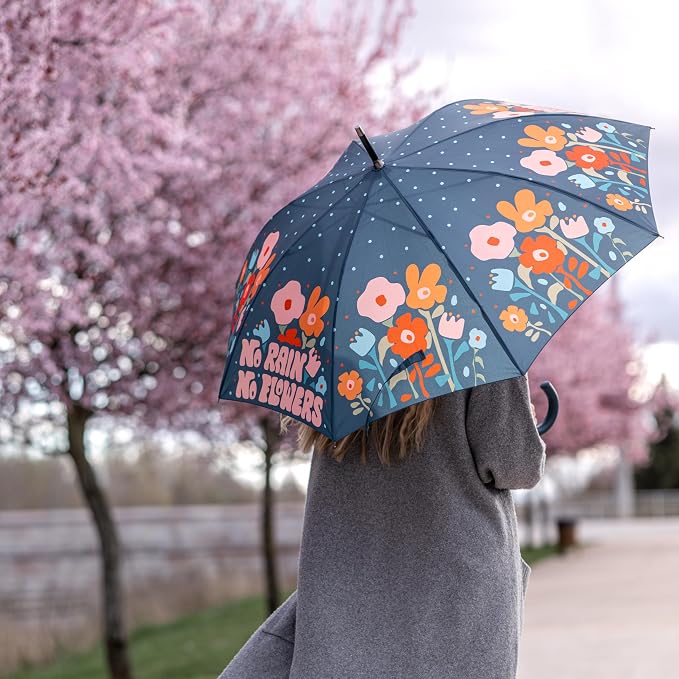 Ombrello "No rain no flowers"