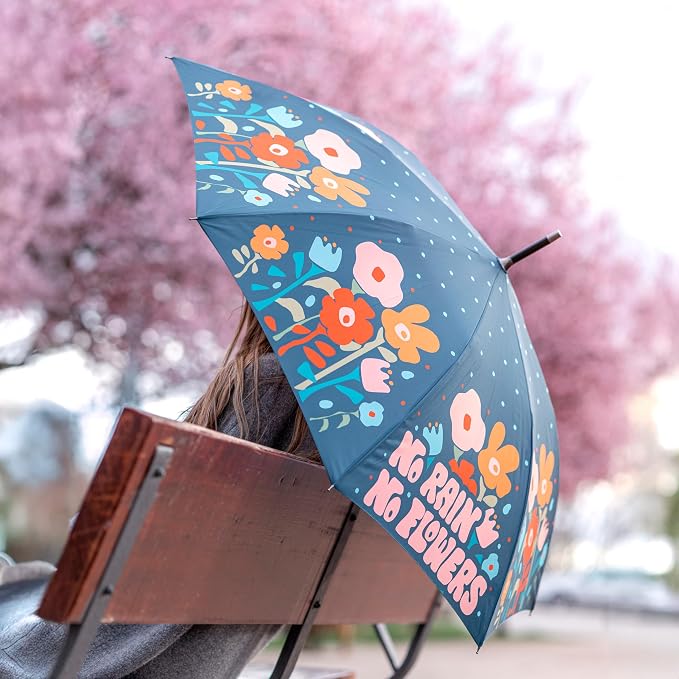 Ombrello "No rain no flowers"