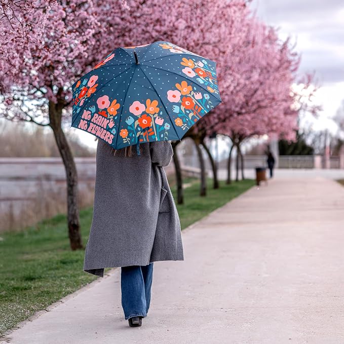 Ombrello "No rain no flowers"