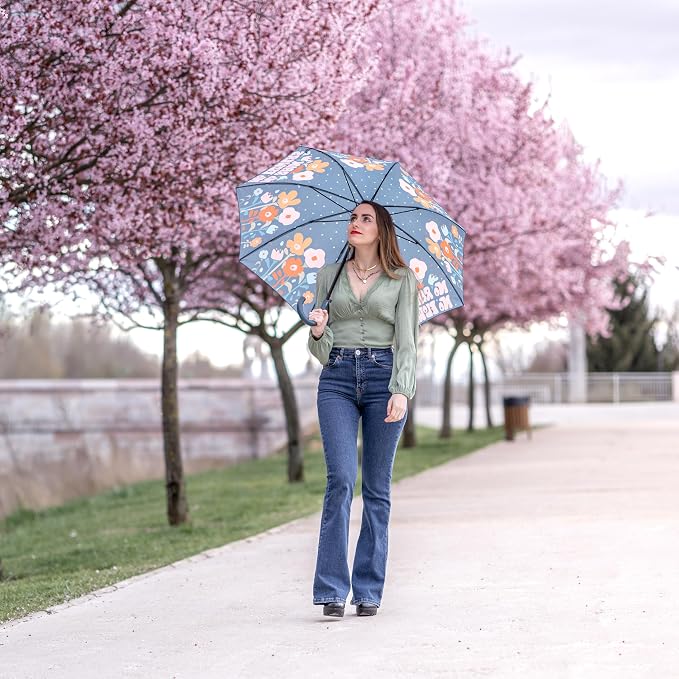 Ombrello "No rain no flowers"