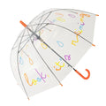 Ombrello per bambini Look It's Raining trasparente