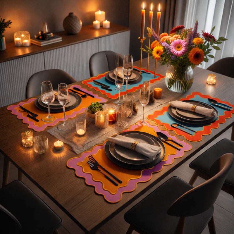 Set 2 tovagliette con bordi smerigliati WD Life Style