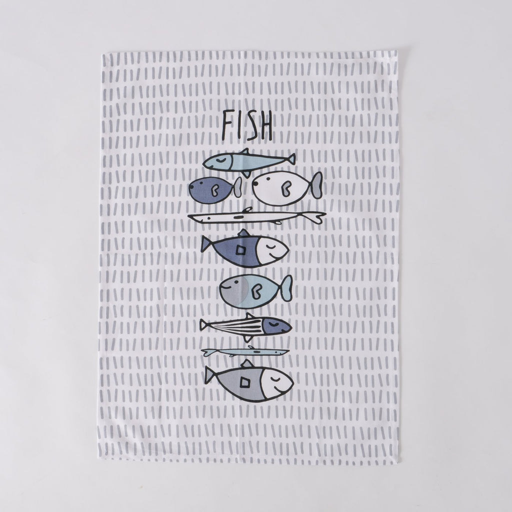 Set 2 canovacci stampa Fish