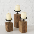 Set 3 porta candele Solea