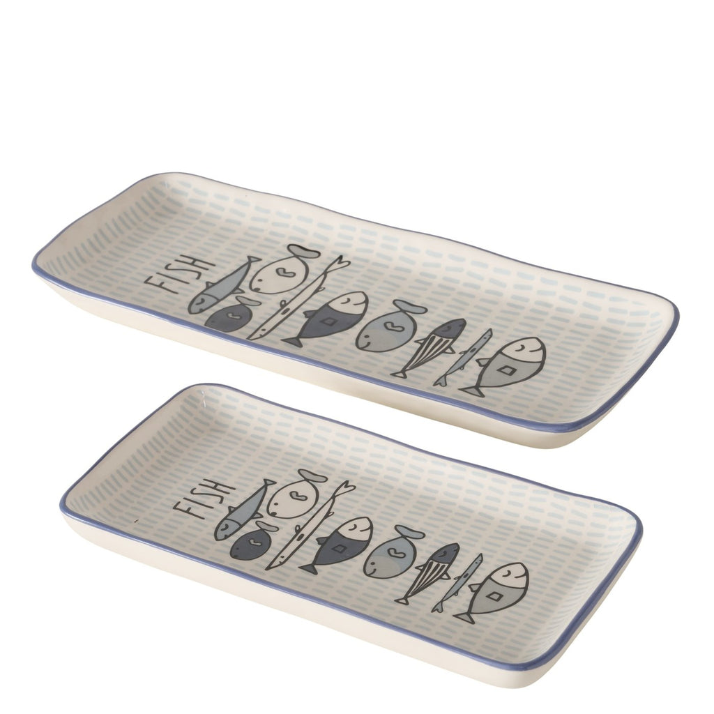 Piatto da portata set 2 pz Fish