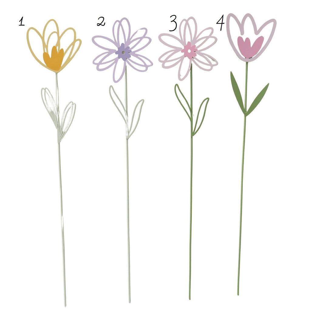 Stick fiore Blossom metallo