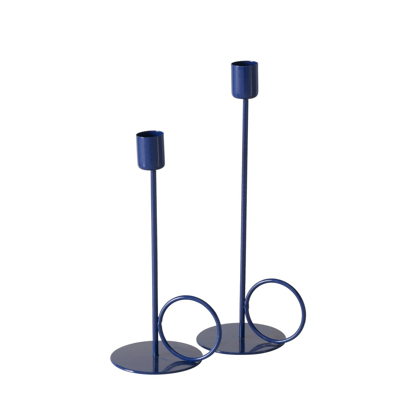Set 2 portacandele mega blu