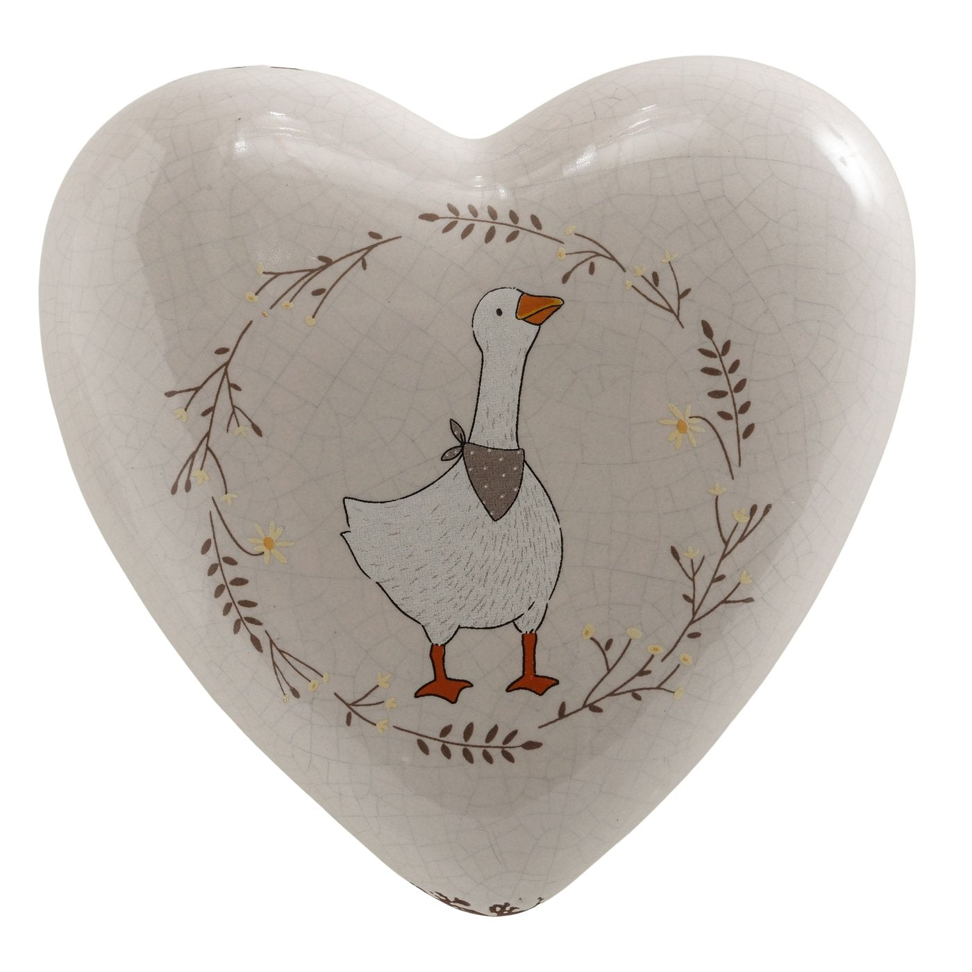 Set 2 cuori decorativi oca Goosie