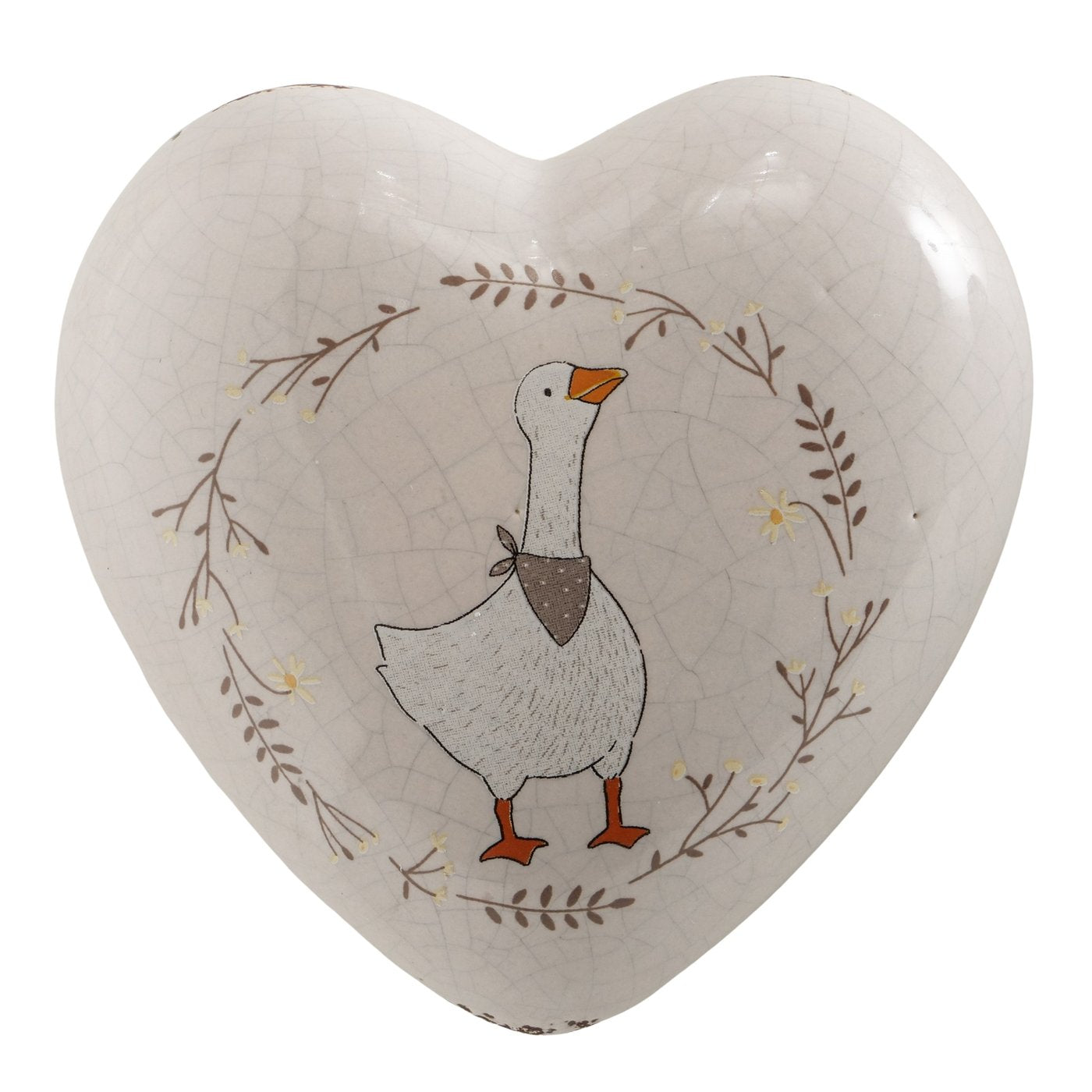 Set 2 cuori decorativi oca Goosie
