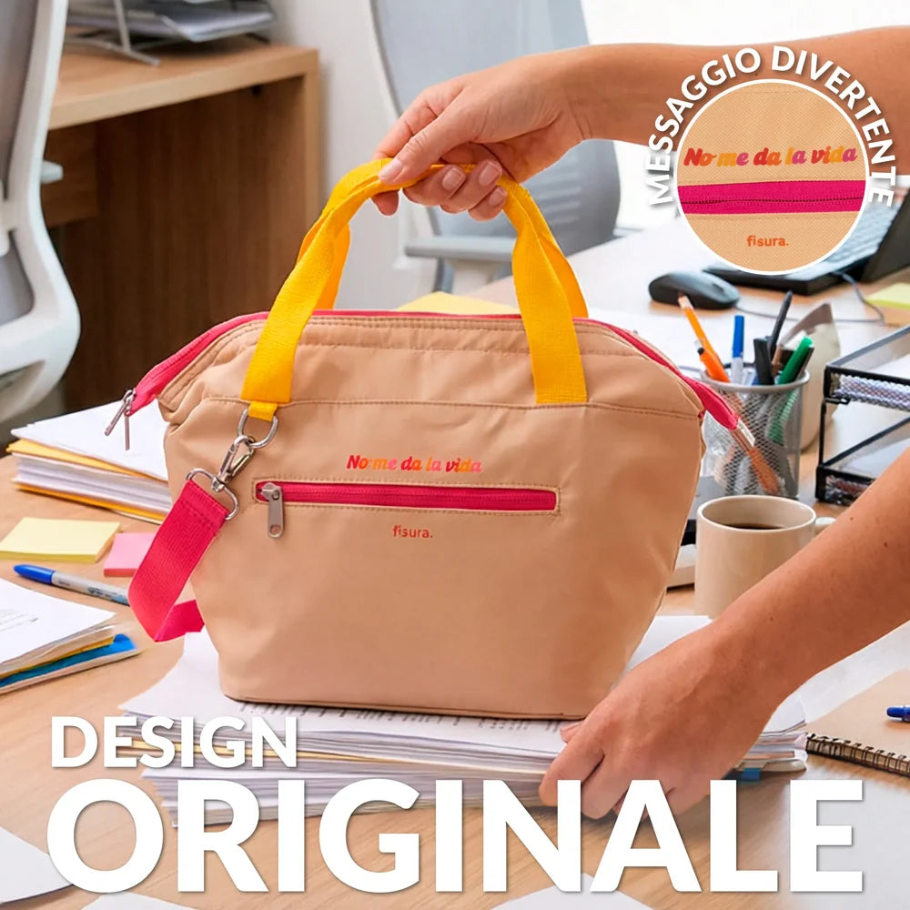 Borsa Termica Porta Pranzo "No Me Da La Vida"