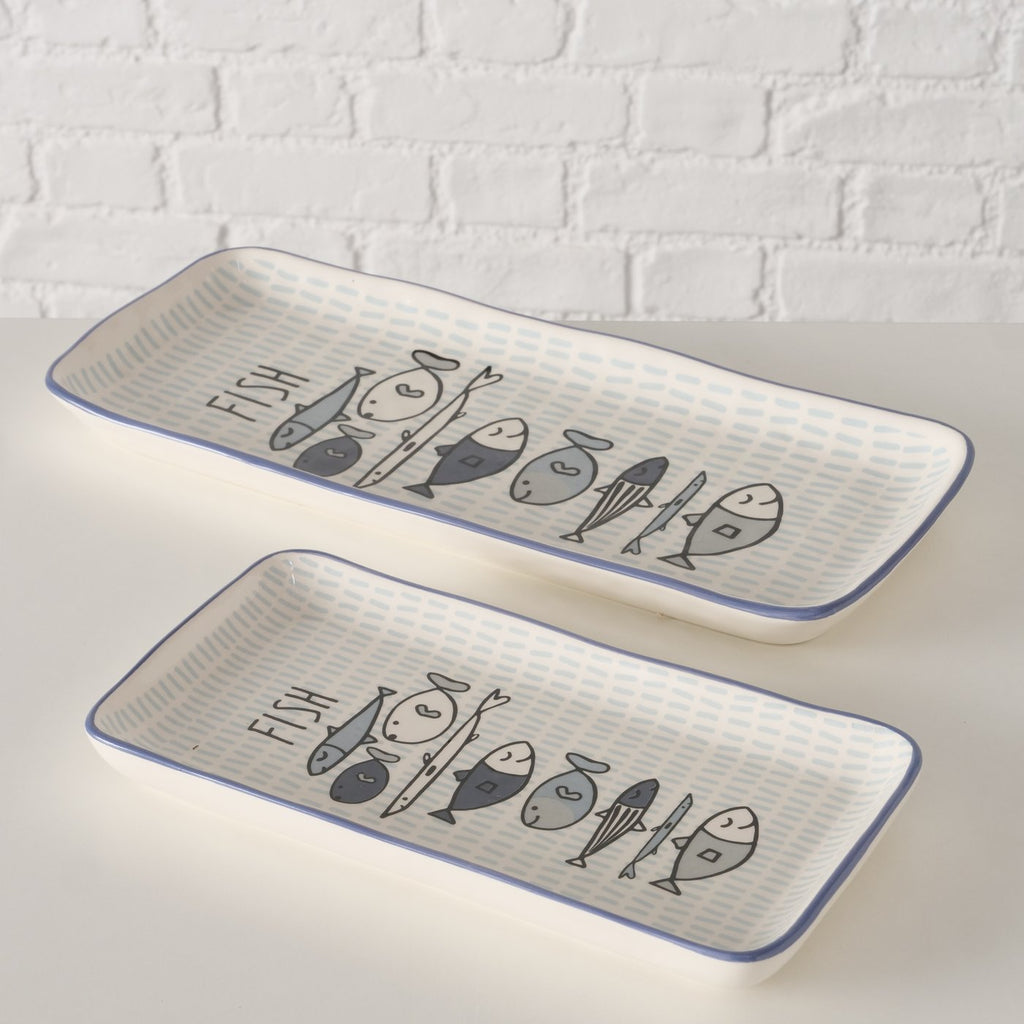 Piatto da portata set 2 pz Fish