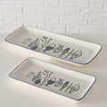 Piatto da portata set 2 pz Fish