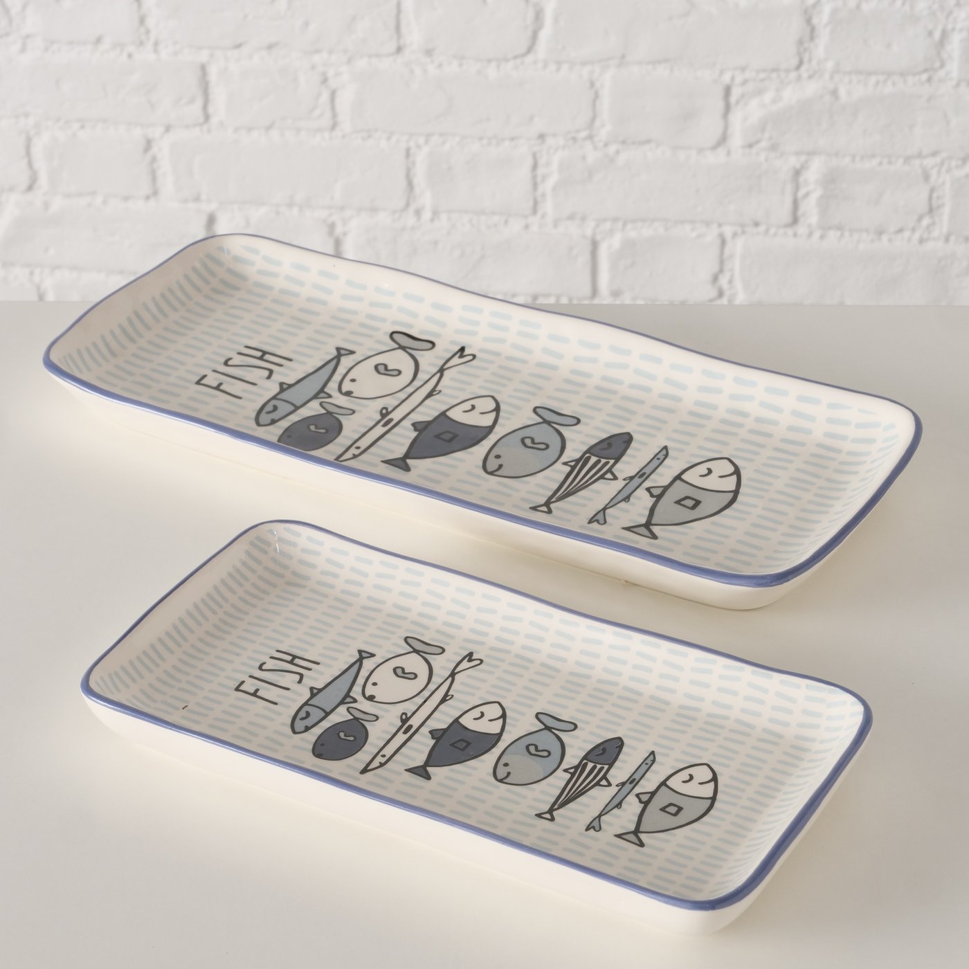 Piatto da portata set 2 pz Fish