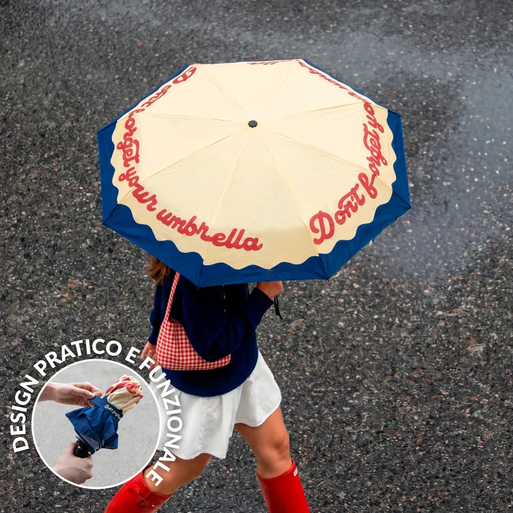 Ombrello pieghevole “Don’t forget your umbrella”