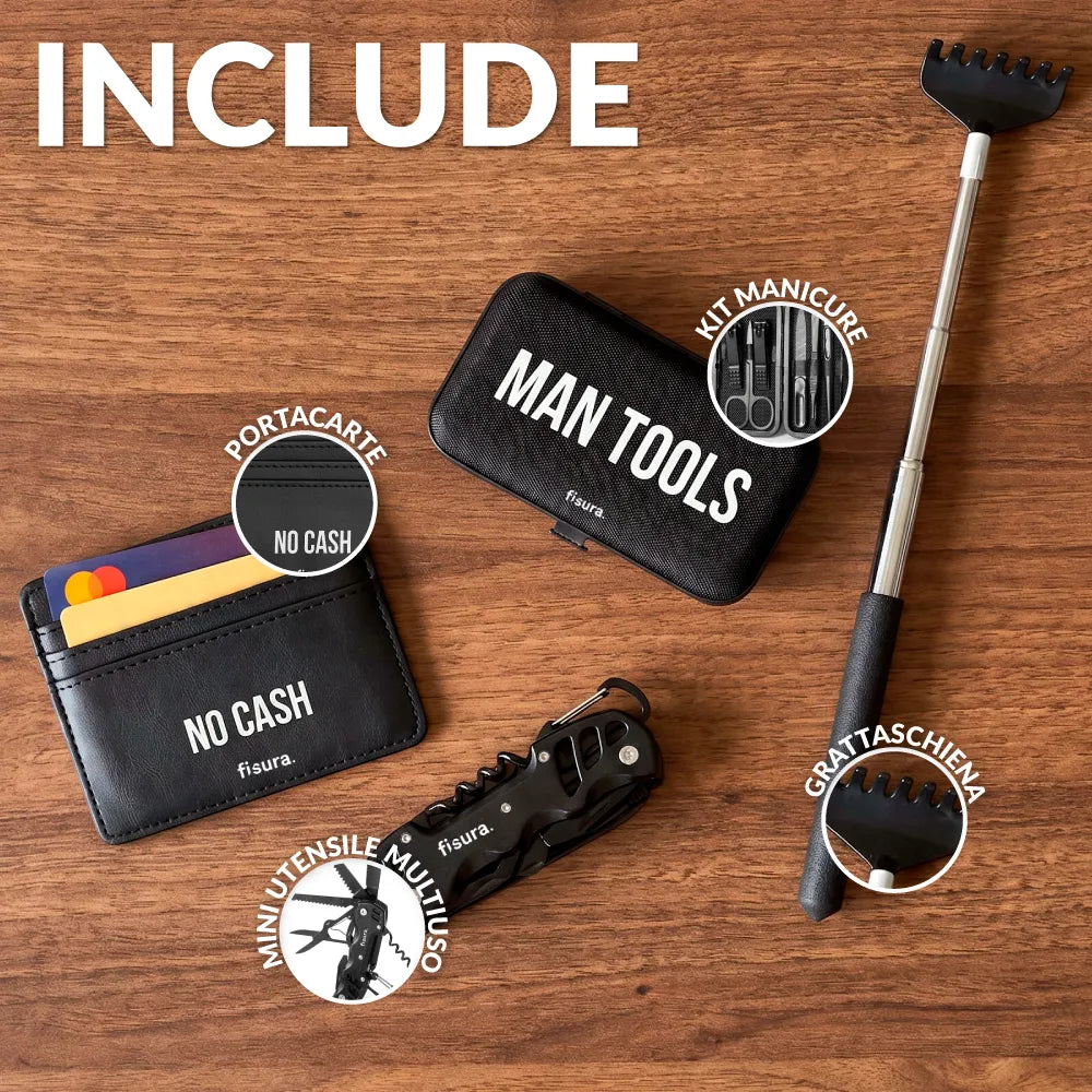 Pack Regalo "The Most Useful Gift" nero