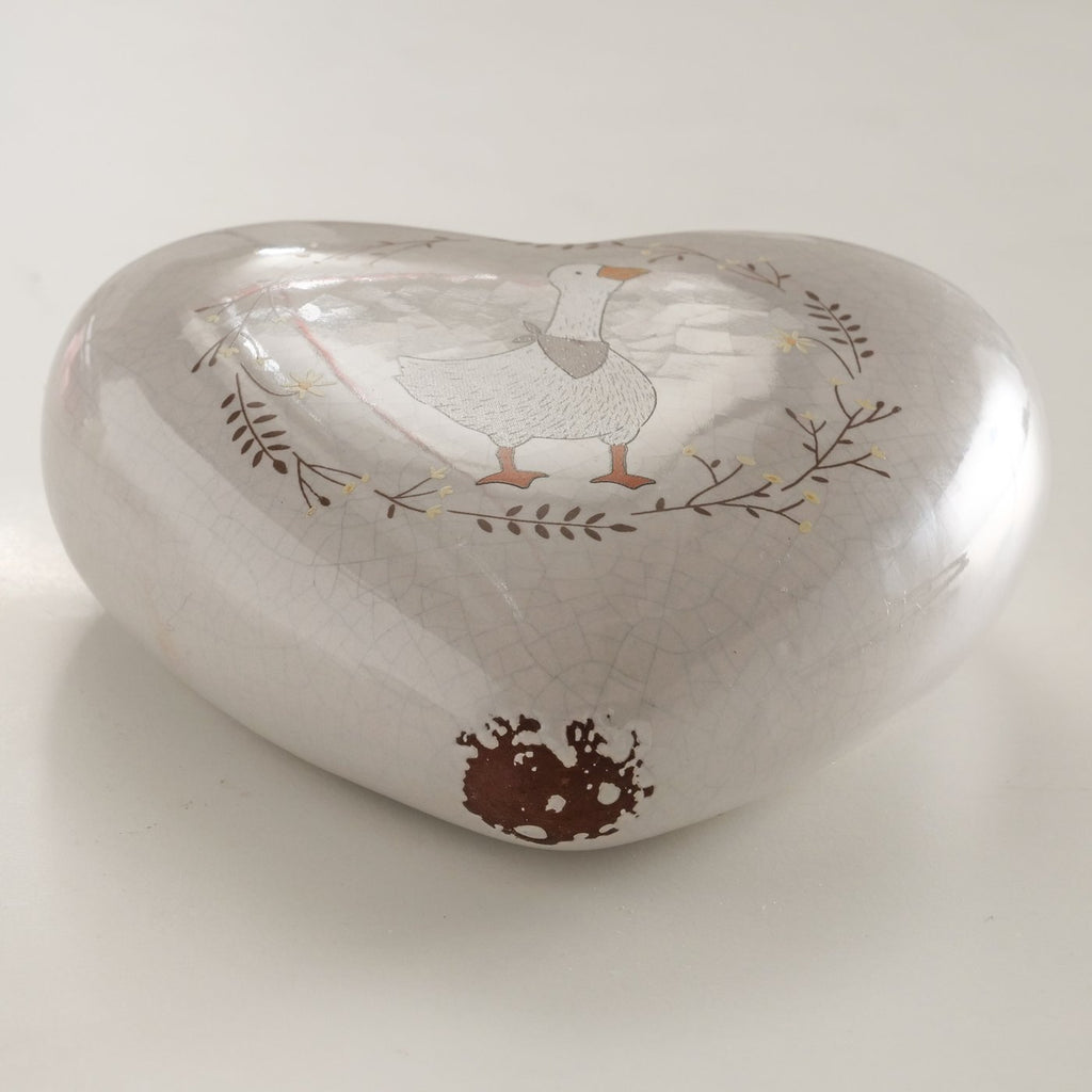 Set 2 cuori decorativi oca Goosie