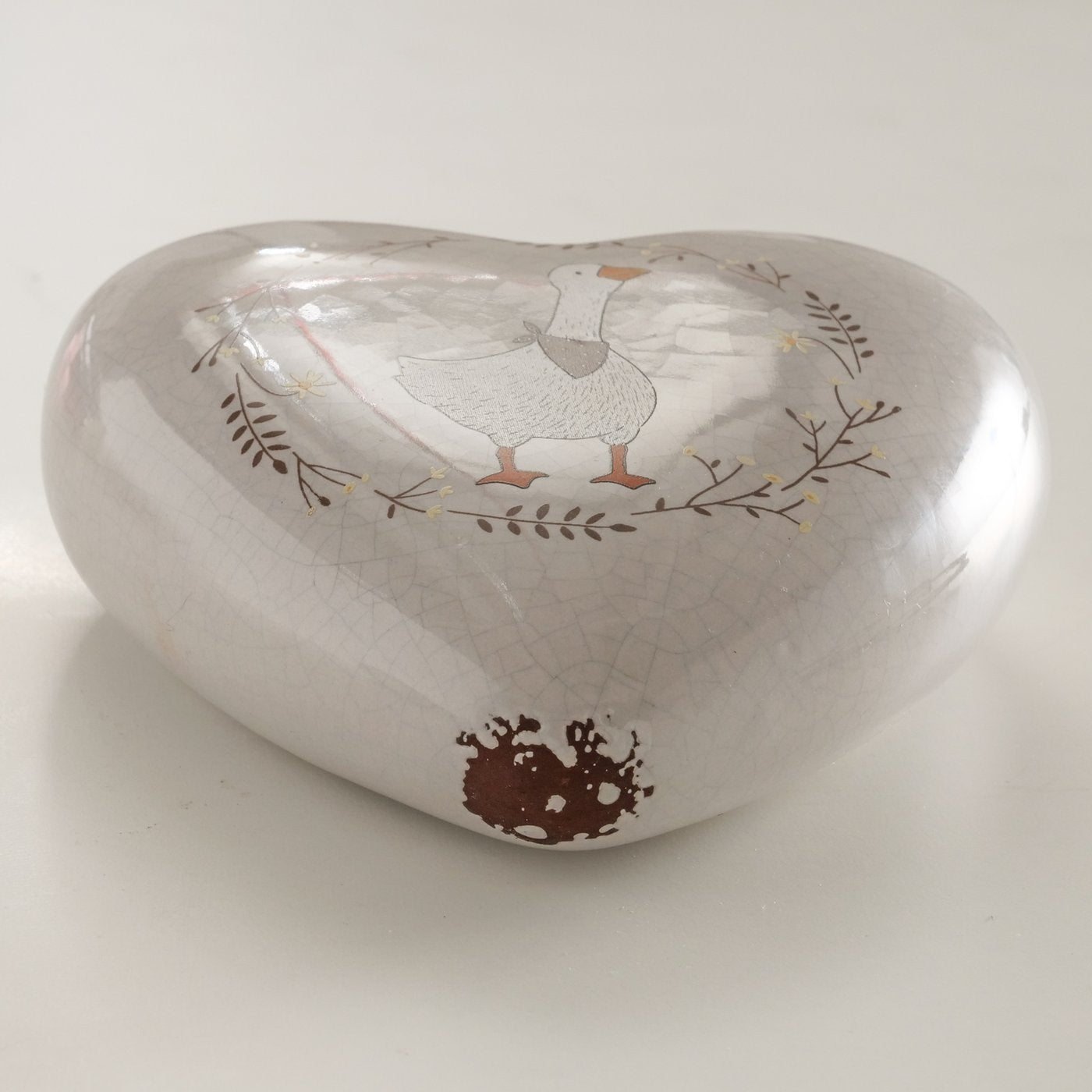 Set 2 cuori decorativi oca Goosie