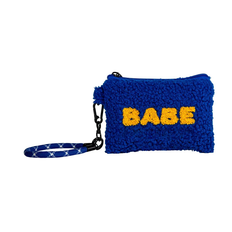 Pochette multiuso effetto bouclè con laccio da polso WD Design