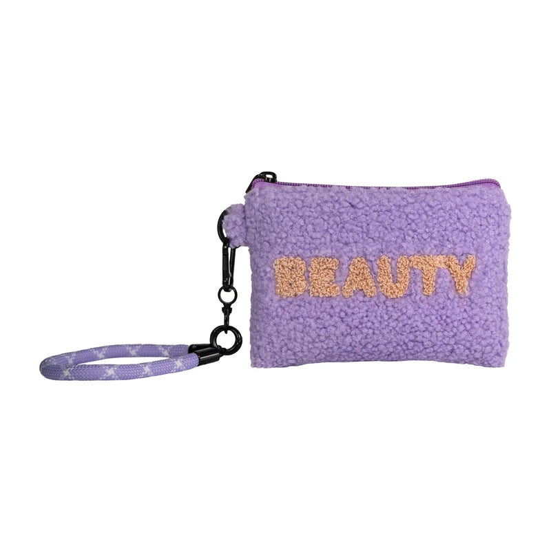 Pochette multiuso effetto bouclè con laccio da polso WD Design