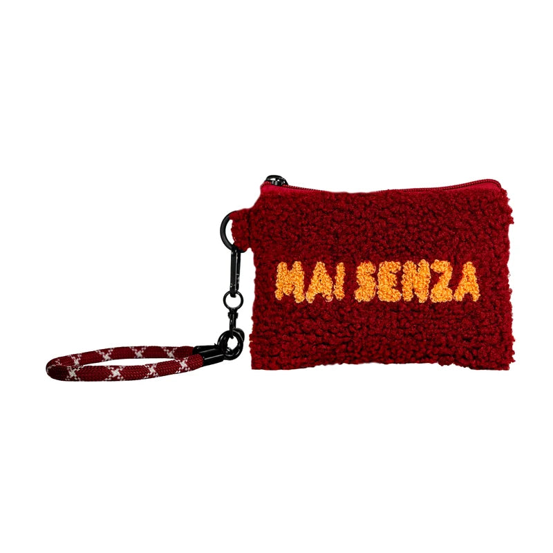 Pochette multiuso effetto bouclè con laccio da polso WD Design