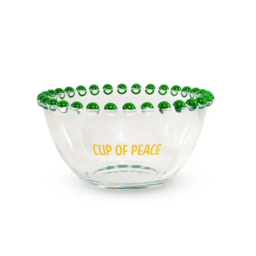 Set 2 ciotole Wd Life Style con scritta giallo e verde