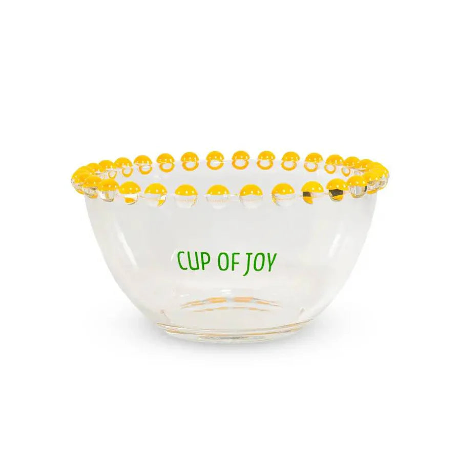Set 2 ciotole Wd Life Style con scritta giallo e verde