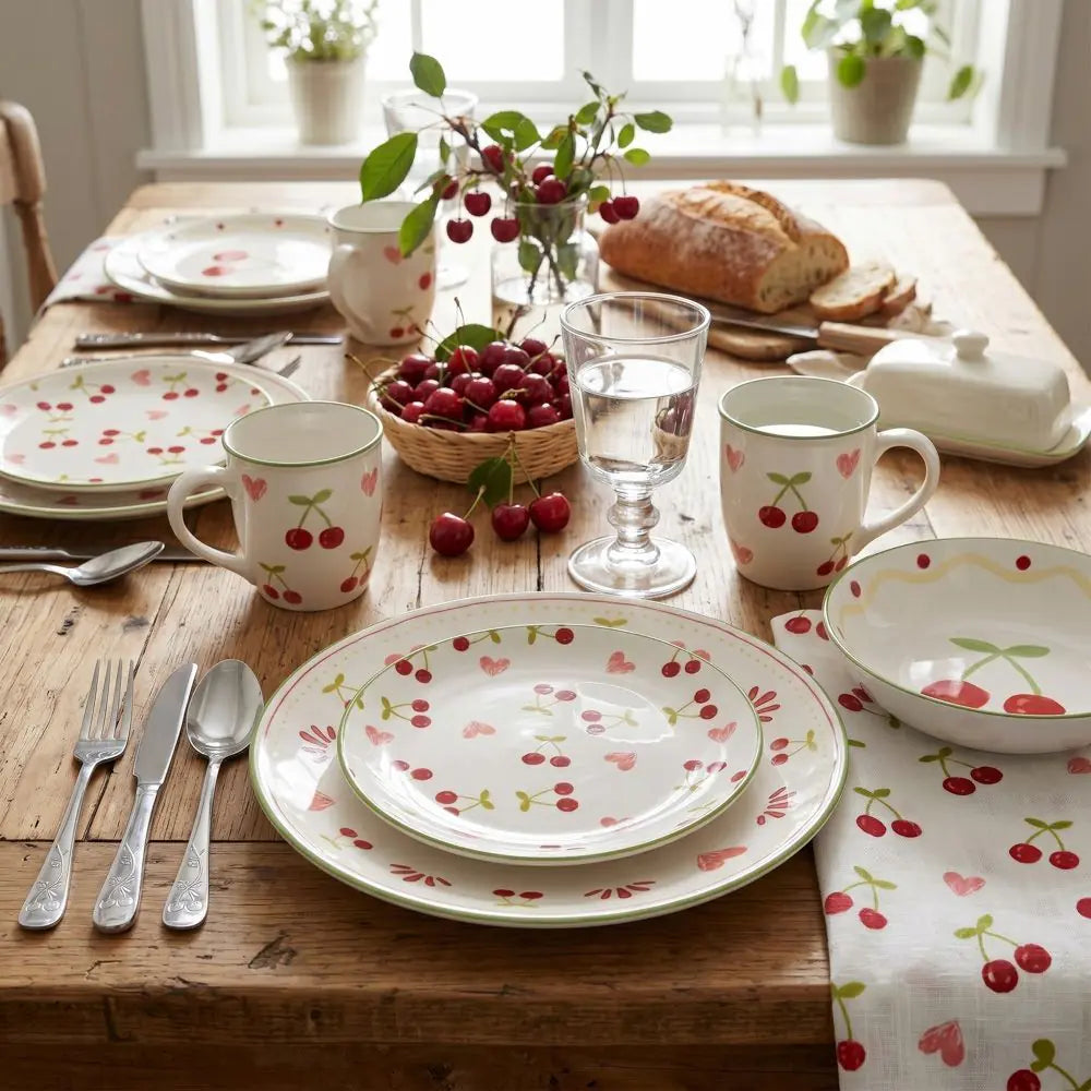 Servizio piatti 18pz Cherry