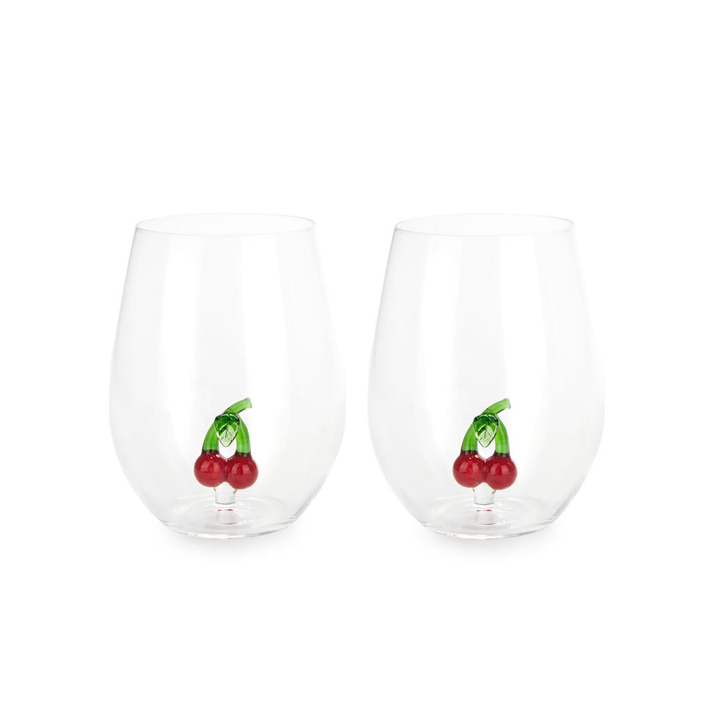 Set 2 Bicchieri Cherry