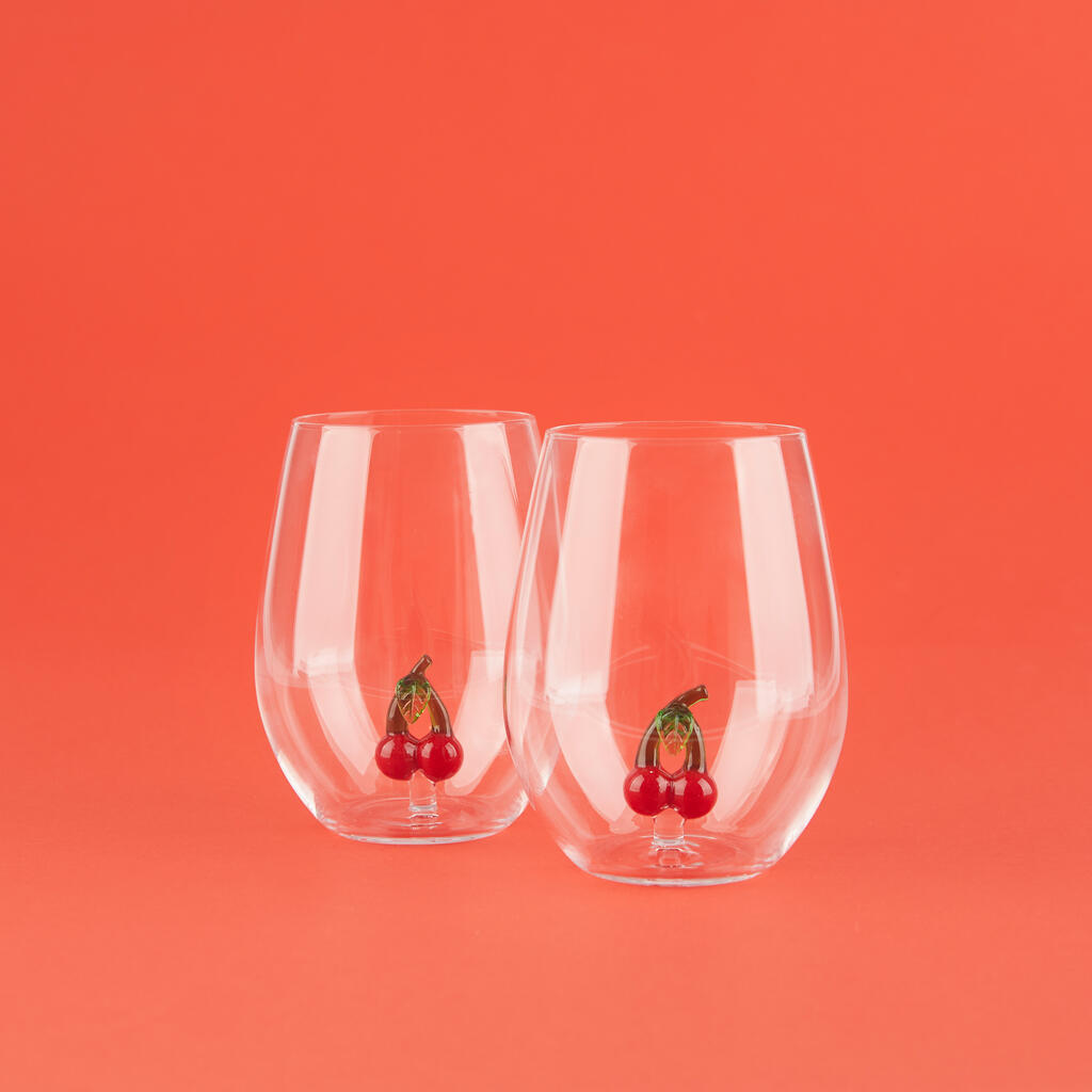 Set 2 Bicchieri Cherry