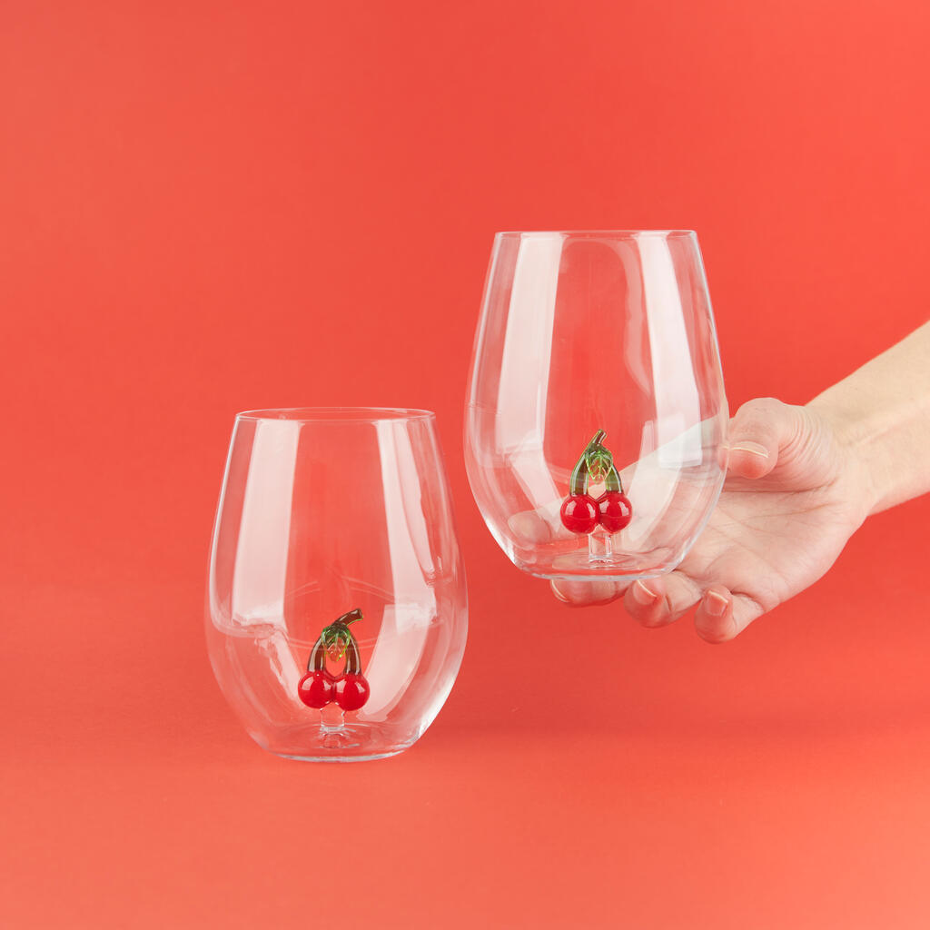 Set 2 Bicchieri Cherry