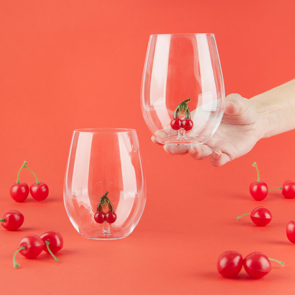 Set 2 Bicchieri Cherry