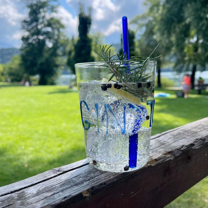 Bicchiere da Cocktail con scritta in rilievo
